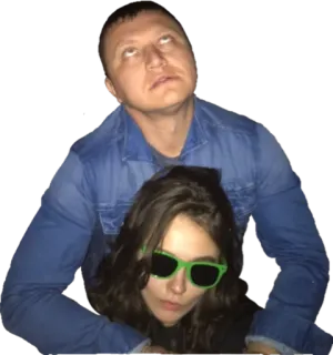 🤪 gente, pareja, gafas de sol, retrato telegram sticker