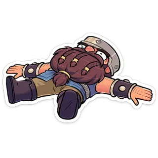 😴 Zwerg, Fantasy, Charakter, Helm, Bart telegram sticker
