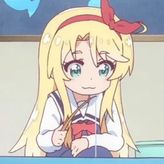 🌸 Anime, Dibujos animados, Chica, Personaje, Chibi, Lindo, Uniforme escolar telegram sticker