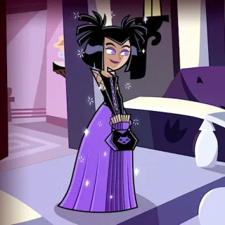 🖤 Sam Manson Danny Phantom Cartoon, Goth, Lila, Mode, Charakter, Sam Manson, Danny Phantom whatsapp sticker