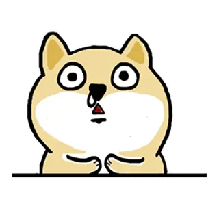 🤧 狗, 卡通, 贴纸, 动物, 插图, 可爱 whatsapp sticker