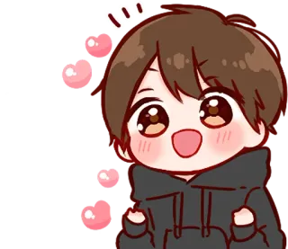 🥰 anime, carino, kawaii, eccitato, felice telegram sticker
