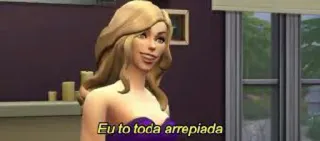 🙊 Eu to toda arrepiada simsy, kobieta, gra, symulacja telegram sticker