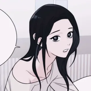 🩺 vrouw, cartoon, anime, manga, meisje, portret whatsapp sticker