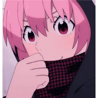 🙊 Anime, Capelli rosa, Ragazza, Carina telegram sticker