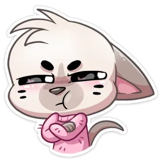 😡 Katze, Cartoon, Tier, Sticker whatsapp sticker