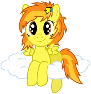 😊 pony, cartoon, animal, cloud, cute, sticker whatsapp sticker