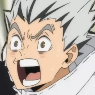 🤯 Kotaro Bokuto Haikyuu!! Anime, Personaje, Haikyuu, Kotaro Bokuto, Expresión, Shonen whatsapp sticker