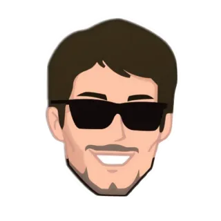 💇 mann, brille, sonnenbrille, avatar, person, gesicht, kopf telegram sticker