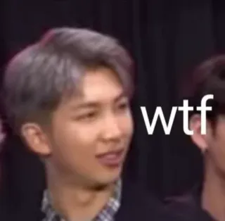 🧇 wtf wtf, meme, reacción, expresión, kpop telegram sticker