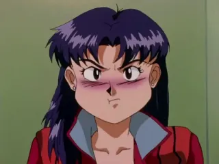 🥰 Misato Katsuragi Neon Genesis Evangelion Аниме, Мисато, Евангелион, Персонаж, Женщина whatsapp sticker