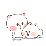 😀 cute, bear, rabbit, cartoon, animals, kawaii telegram sticker
