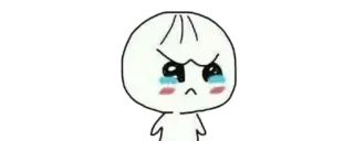 ✨ raviolo, arrabbiato, piangendo, triste, cartone animato whatsapp sticker