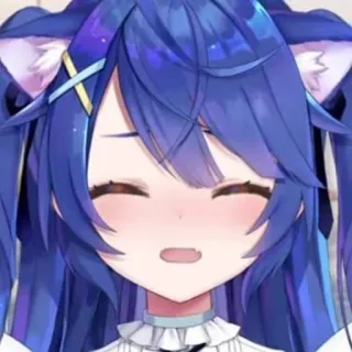 😔 Anime, Vtuber, Mädchen, Cartoon, Süß, Kawaii telegram sticker