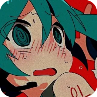 😳 Hatsune Miku Vocaloid 이 telegram sticker