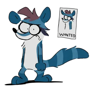 🕵‍♂ WANTED Мультфильм, Животное, Смешной, Розыск, Иллюстрация telegram sticker