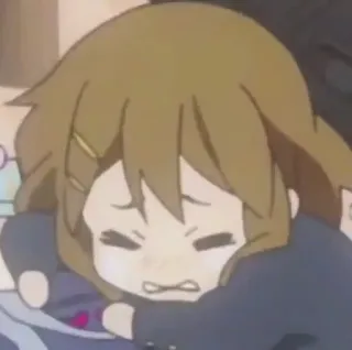 😭 Anime, K-On!, Manga, Carino, Yui Hirasawa whatsapp sticker