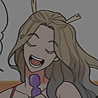 🎤 Desenho animado, Cantando, Mulher, Microfone, Microfone telegram sticker