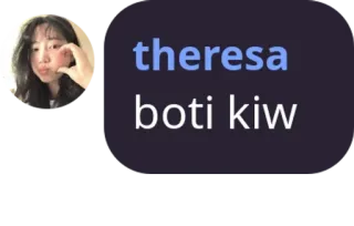😵 theresa
boti kiw telegram sticker