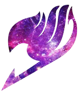 ❤ Fairy Tail Fairy Tail, Anime, Mangá, Galáxia, Símbolo, Marca da Guilda, Fantasia whatsapp sticker