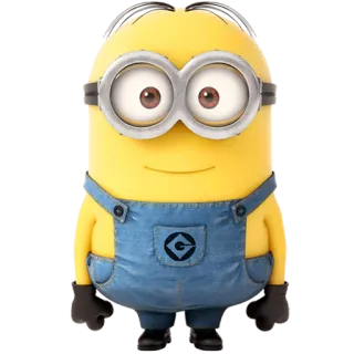 😊 Minion Minion, Cartoon, Geel, Personage telegram sticker