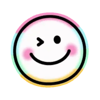 🤗 Emoji, Smiley, Mignon, Clin d'oeil, Rougir whatsapp sticker