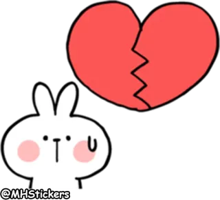 @MHStickers Spoiled Rabbit Heart telegram stickers