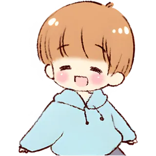 😀 Hoạt hình, Chibi, Anime, Dễ thương, Con trai, Kawaii whatsapp sticker