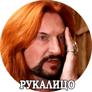 🤓 РУКАЛИЦО Facepalm, Meme, Ruso, Hombre, Pelo rojo whatsapp sticker