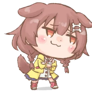 🦴 Inugami Korone Hololive Anime, VTuber, Cane, Carino, Kawaii, Hololive, Inugami Korone whatsapp sticker