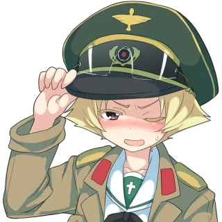 😳 Anime, Militäruniform, Militär, Süß, Offizier whatsapp sticker