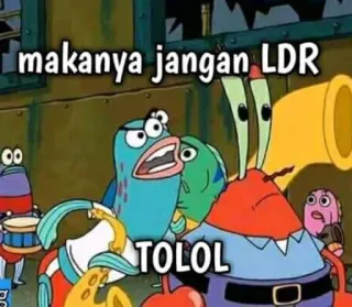 ➖ makanya jangan LDR
TOLOL spongebob, mème, dessin animé telegram sticker