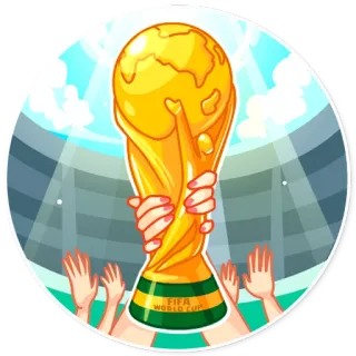 🏆 FIFA WORLD CUP FIFA, Mundial, fútbol, trofeo, deporte, campeonato, fútbol whatsapp sticker