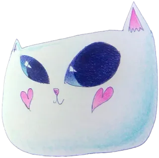 💖 gato, animal, lindo, corazón, kawaii, pegatina telegram sticker