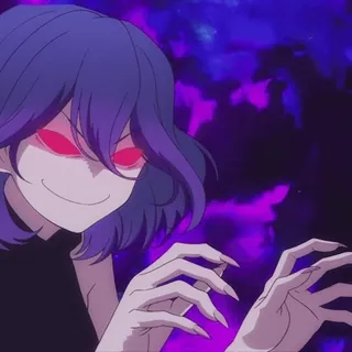 😈 アニメ, 不気味, 魔女, 邪悪, 女性, モンスター whatsapp sticker