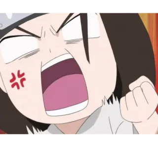😡 anime, angry, cartoon, upset, frustrated telegram sticker