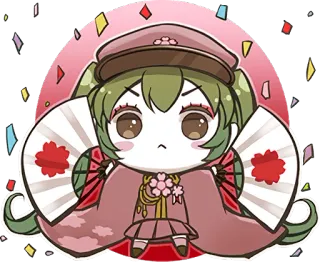 😤 anime, chibi, cute, character, sakura, fan telegram sticker