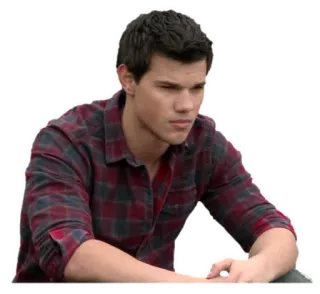 😔 Taylor Lautner aktor, pria, Twilight, selebriti, orang telegram sticker