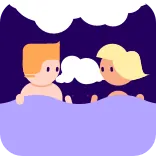 🚬 кровать, пара, сон, любовь, отношения telegram sticker