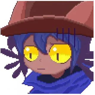 😒 Niko OneShot kucing, pixel art, game indie, game, imut, sedih whatsapp sticker