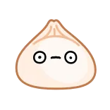😡 raviolo, cibo, carino, kawaii, cucina asiatica, cartone animato telegram sticker