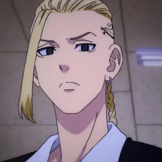 🙁 Ken Ryuguji Tokyo Revengers 애니메이션, 캐릭터, 도쿄 리벤저스, 류구지 켄, 스티커 telegram sticker