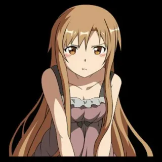 😕 Anime, Manga, Cartone animato, Ragazza, Personaggio, Carino, Arrabbiato telegram sticker