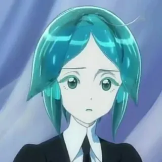 😕 anime, character, manga, portrait, gem, phosphophyllite telegram sticker