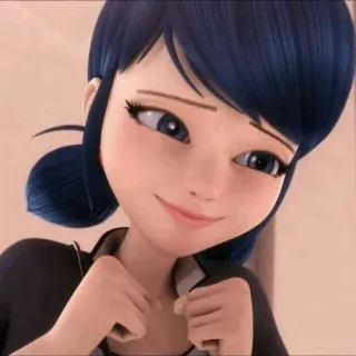 😇 Marinette Dupain-Cheng Miraculous: Tales of Ladybug & Cat Noir cartoon, anime, girl, teenager, character, miraculous ladybug, marinette whatsapp sticker