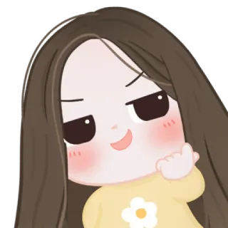 🧁 cartoon, girl, sticker, cute, anime telegram sticker