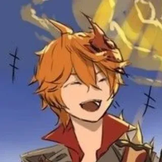 😆 Tartaglia Genshin Impact Anime, Chibi, Tartaglia, Genshin Impact, Personaje, Juego whatsapp sticker