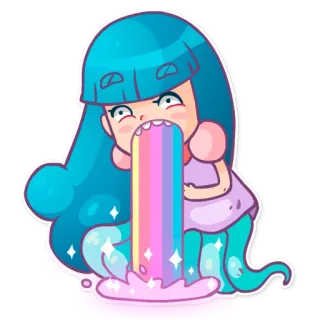 Lady Octo telegram stickers