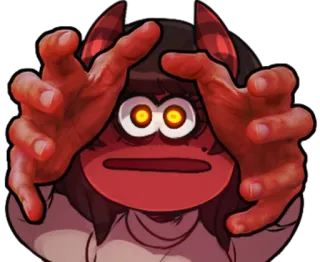 🤬 démon, diable, monstre, effrayant, animé telegram sticker