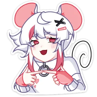 🥺 anime, topo, cartone animato, personaggio whatsapp sticker